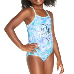 NWT!! Hurley One Piece Girls Swimsuit Size 5/6